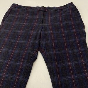 🦌 J. Jill Women’s Premium Bi-Stretch Pants in Plaid Onyx Heather Multi Pattern